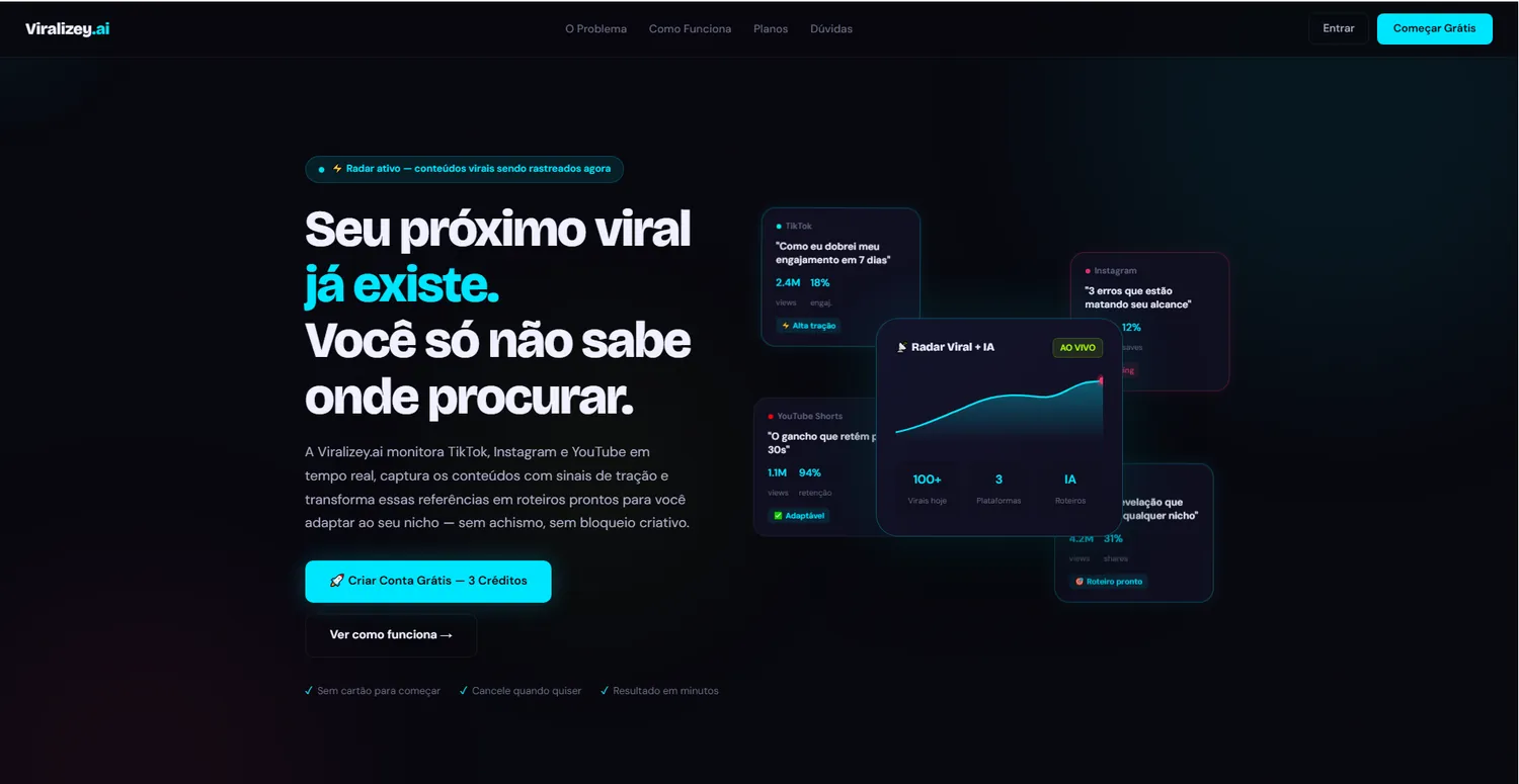 Viralizey Interface